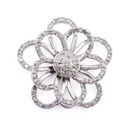 Pendente fiore - Brillanti 0,45ct. G-VS1 oro 18kt. peso totale 5,2gr