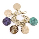 Bracciale Gucci made in Italy -  Oro 18kt. di 65,3gr con medaglie in oro inciso e pietre naturali