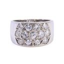 Anello fascia - Brillanti 1,72ct. G-VS1, oro 18kt.