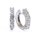 Orecchini cerchi - Brillanti 2,24ct. G-VS, oro 18kt. peso totale 6,9gr