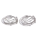 Orecchini cerchi - Brillanti 0,81ct. G-VS, oro 18kt. peso totale 14,5gr