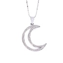 Collana Luna - Brillanti 0,15ct. F/G-VVS oro 18kt. peso totale 5,4gr
