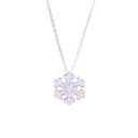 Collana fiocco di neve - Oro 18kt. Brillanti 0,05ct.