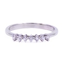 Anello veretta - Brillanti 0,14ct. G-VS1, oro 18kt. peso totale 1,80gr