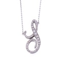 Collana lettera S - Oro 18kt 7,70gr. con brillanti