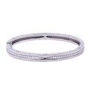 Bracciale Bulgari in oro bianco 18kt. di gr. 30,2 con diamanti - modello: BR857483