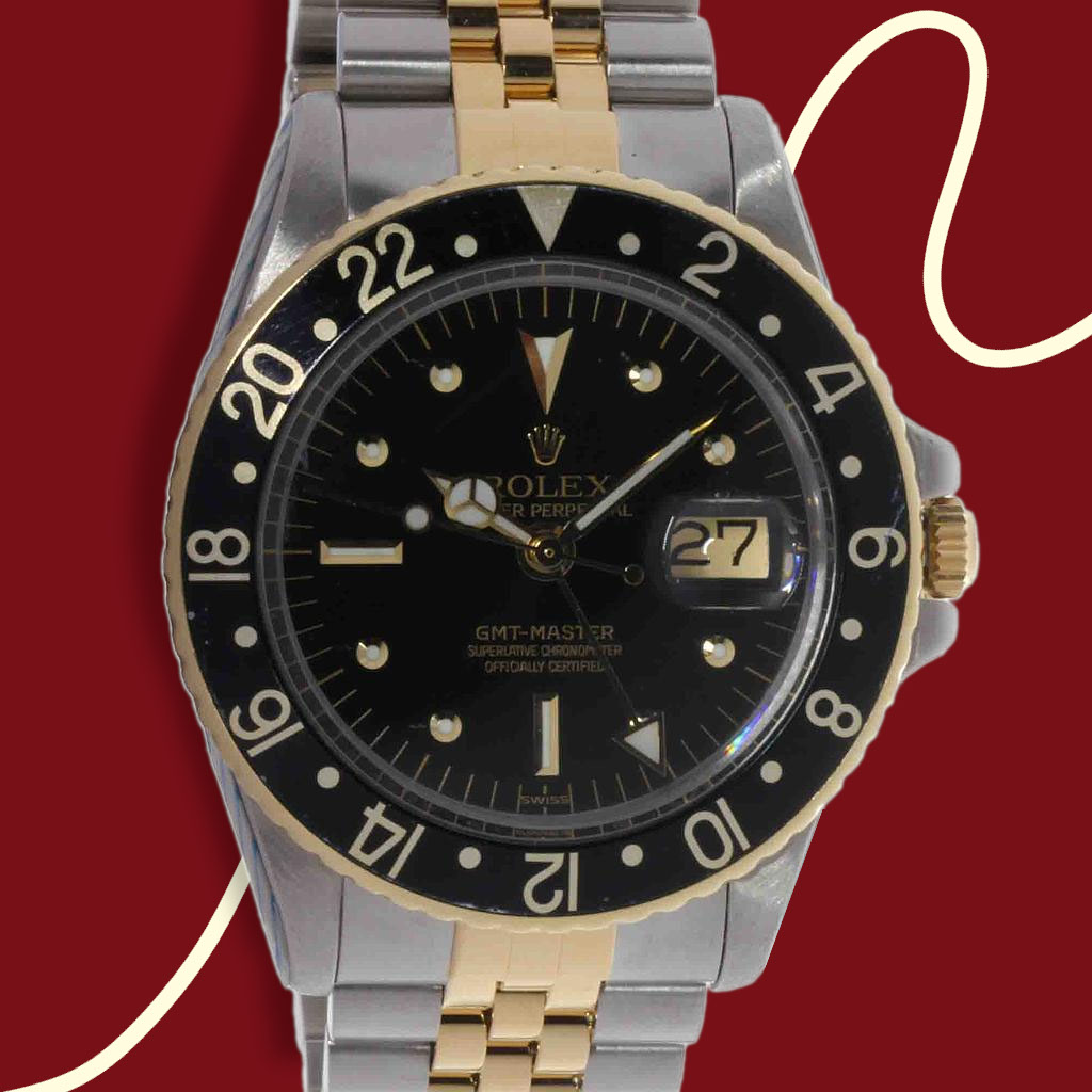 Rolex GMT-Master Jubilee Rolesor - Ref.1675 - Ser. 273x - Anno 1971 - Rolex International Service Guarantee & Box - Preowned