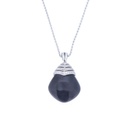 Collana - Onice, brillanti 0,55ct. oro 18kt. 