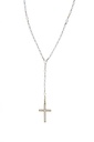 Collana Rosario croce -  Perle giapponesi, oro 18kt.
