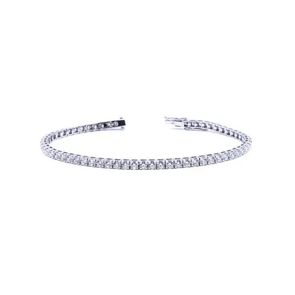 Bracciale tennis con brillanti di carati 2,40 - Colore F/G - Purezza VVS - Collezione Favignana - oro bianco 18Kt gr 8,70