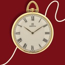 Zenith pocket watch - 18Kt Yellow Gold total weight gr35.6 - original box and papers - 1992 - Preowned