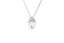 Collana perla - Brillanti 0,46ct. G-VS oro 18kt.