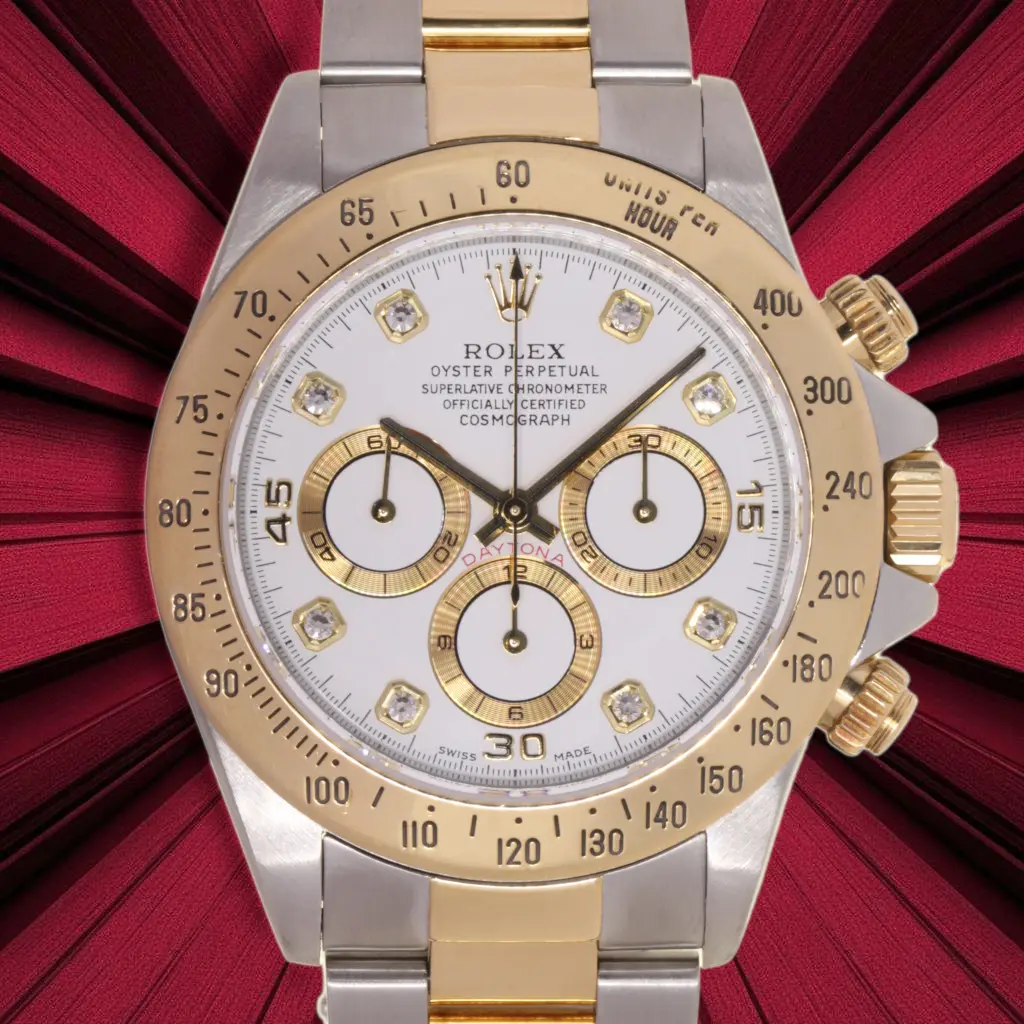 Rolex Oyster Perpetual Cosmograph Daytona - Ref. 16523 - Ser. U47xxxx - Regular 6 & Diamond - Rolex Box&Papers - International Service Guarantee - 1998 - Preowned