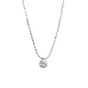 Collana punto luce - Brillante 0,64ct, G-SI2, oro 18kt, peso totale 2,4 gr, IGI 681492073