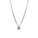 Collana punto luce - Brillante 0,31ct, H-VS1, oro 18kt. certificato IGI