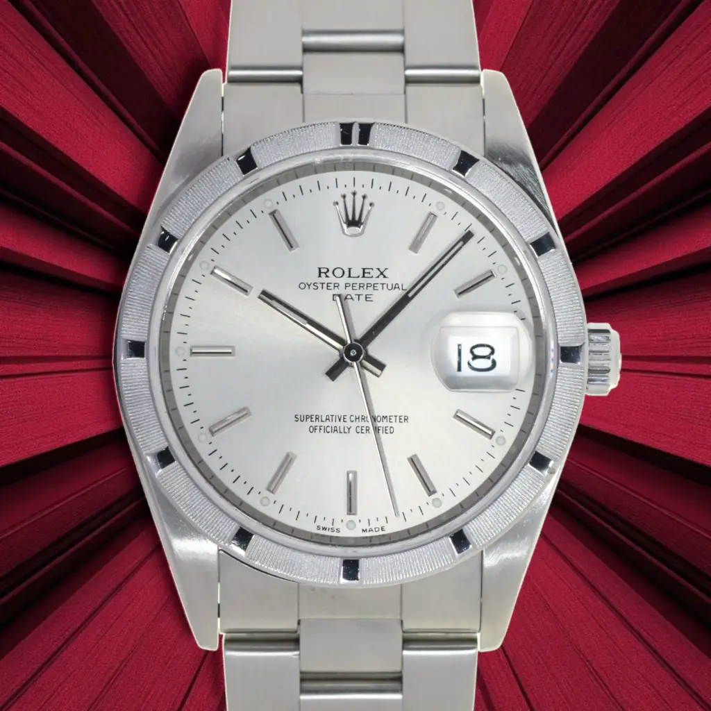 ROLEX Oyster Perpetual DATE ref:15210 - 2003 - BOX & PAPERS - s/n Y289XXX - Preowned