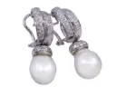 Orecchini perle barocche australiane - Brillanti 0,70ct. G-VS1, oro 18kt peso totale 13,9gr