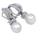 Orecchini perle barocche australiane - Brillanti 0,70ct. G-VS1, oro 18kt peso totale 13,9gr