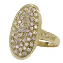 Anello - Brillanti 0,55ct. H-VS1, oro 18kt, peso totale 5,5gr