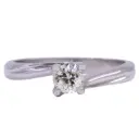 Anello solitario - Brillante 0,35ct G/H-VS1 oro 18kt, peso totale 3,70 gr