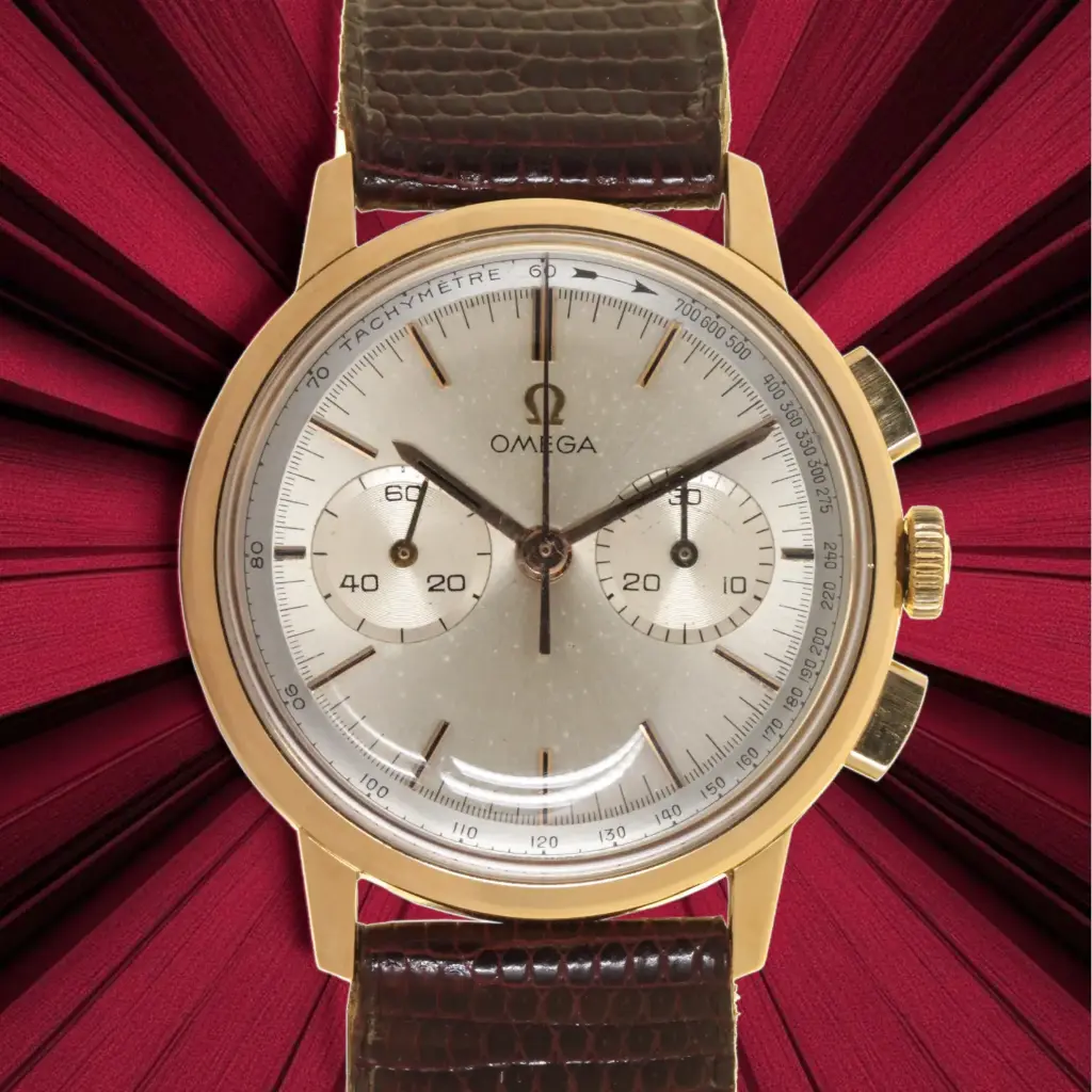 Omega Chrono Cal 320, Leather strap, Our Box & Two-year warranty, approx 1970