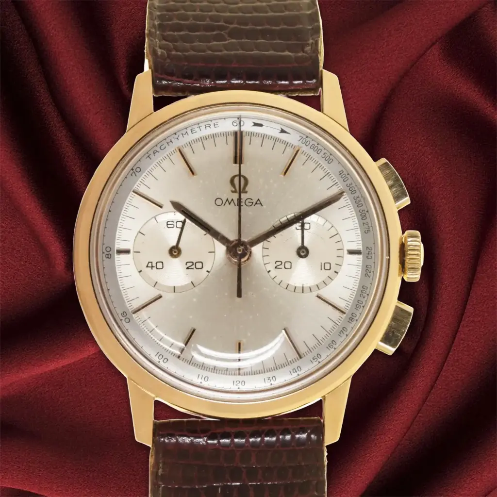 Omega Chrono Cal 320, Leather strap, Our Box & Two-year warranty, approx 1970