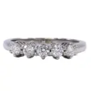 Anello veretta- Brillanti 0,50ct. G-VS1, oro 18kt. peso totale 4gr.