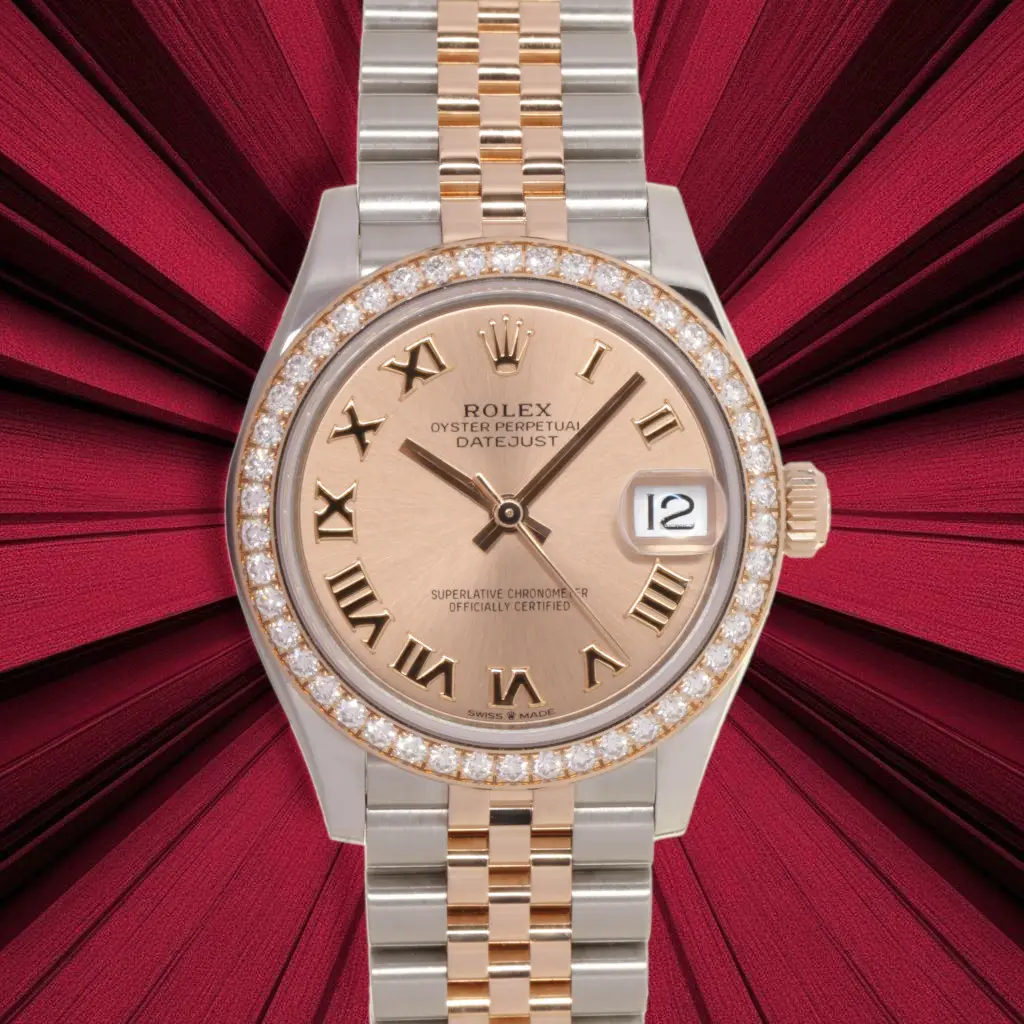 Rolex 278381RBR Datejust - Diamonds bezel, 31mm, Jubilee, Rolesor 18kt gold, Rolex Box & Papers 7/21