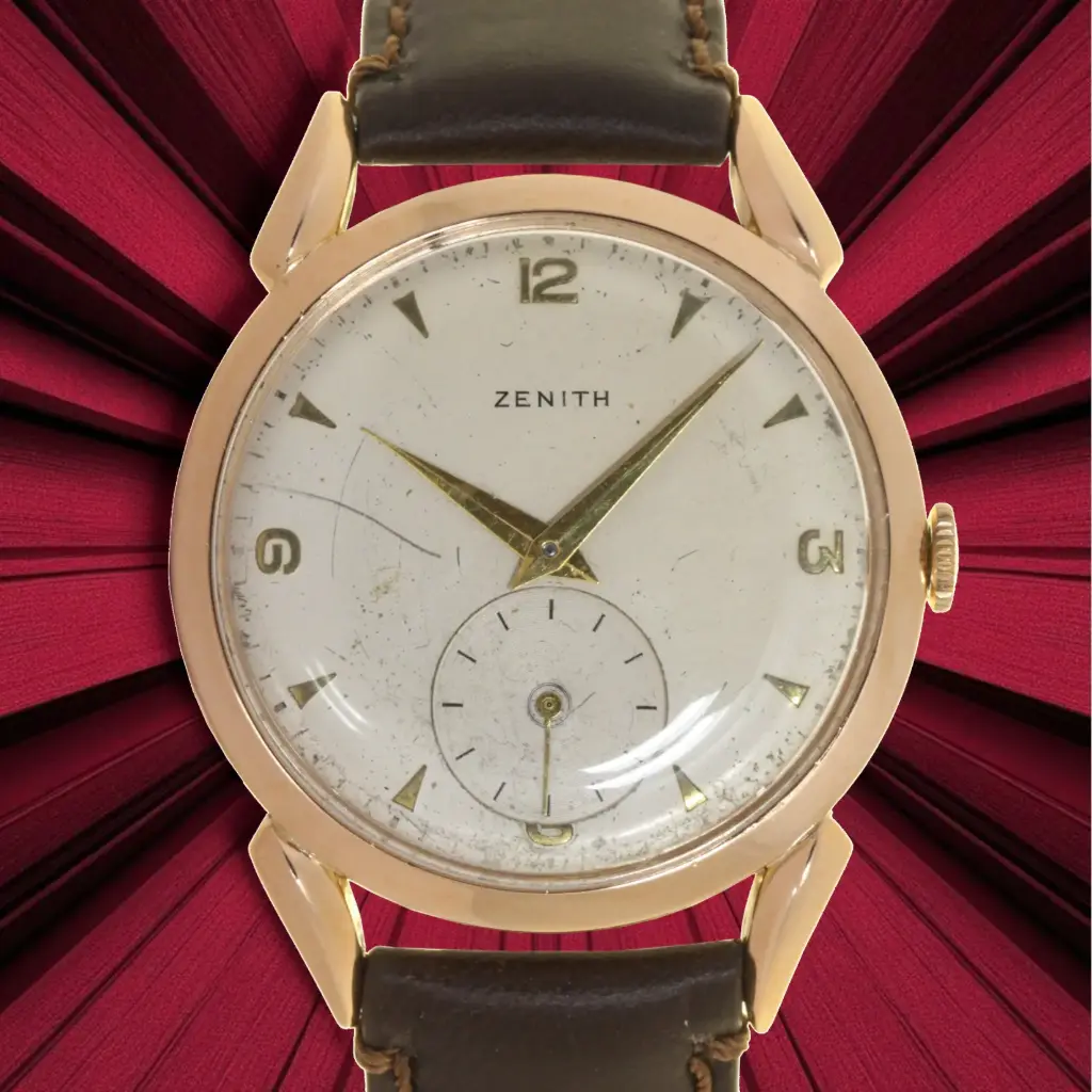Zenith Automatic 28800 calib. 2562PC, Leather Strap, our box and two-year warranty.