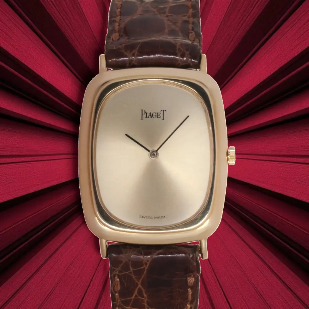 Piaget 9251 - 18kt yellow gold, approx 1980, our box and papers