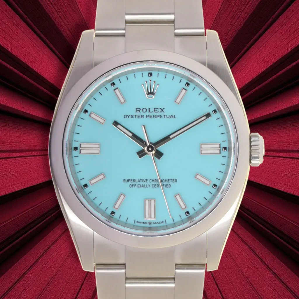 Rolex Oyster Perpetual ref:126000 Tiffany Dial - 36mm- Rolex Original Box and Papers - 05/2024 - NOS