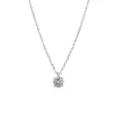 Collana punto luce - Brillante 0,62ct, J-VS2, oro 18kt. certificato IGI