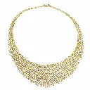 Collana girocollo - Oro giallo e brillanti 0,36ct. H-VS1 50,80gr. totale