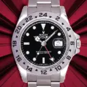 ROLEX 16570 EPLORER II, 40mm, 1990, serial L255xxx, Rolex Service Card &  Service Box, Exp. 02/2028