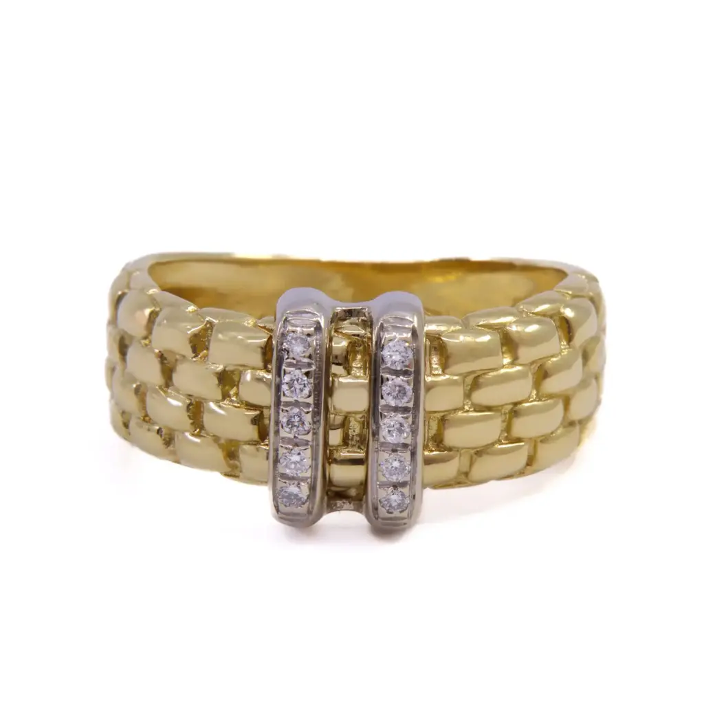  Anello FOPE - Brillanti, oro 18kt. peso totale 9,20gr.