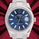 ROLEX DATEJUST ref:116334, 41 mm, 18kt White gold bezel & Steel,  Rolex Box & Papers, 12/2009 