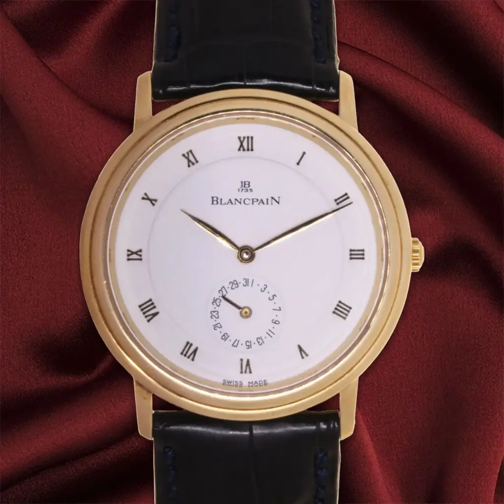 Blancpain Villeret - 18kt yellow gold - CAL 4795 - our two-year warranty