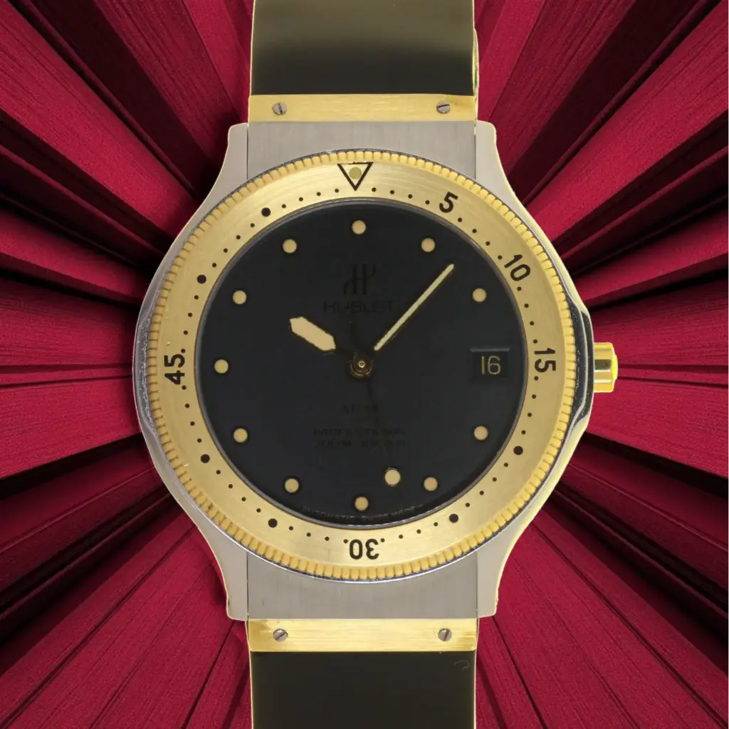 Hublot MDM Geneve ref:225773, steel and gold - caucciù strap
