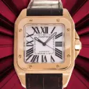 Cartier Santos 100 Xl ref:2657-18kt Yellow gold - Original Box and Papers