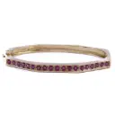 Bracciale rigido - Rubini 1,33ct. oro 18kt. peso totale 19,70gr