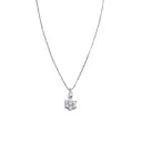 Collana fiore- Brillanti 0,16ct. G-VS1, oro 18kt. peso totale 1,30gr.