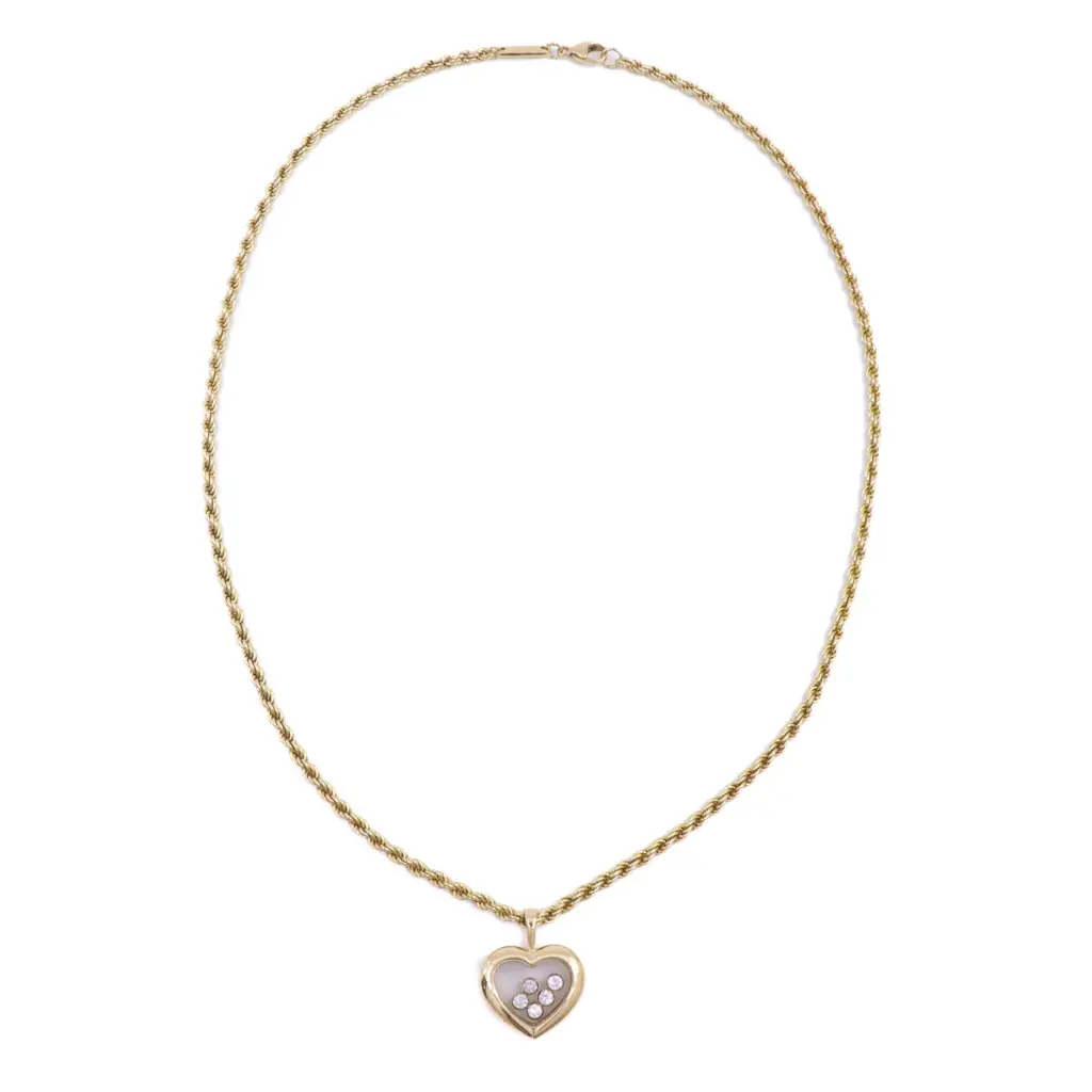 Collana Chopard Happy Diamond - Oro 18kt e brillanti. peso totale 17,60gr.