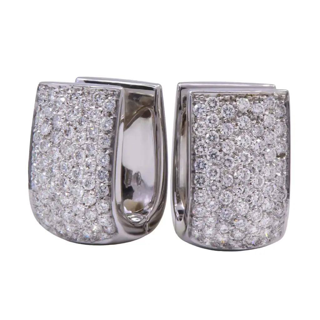 Orecchini - Brillanti 1,90ct. G-VS1, oro 18kt. peso totale 14,90gr.