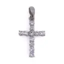 Pendente crocetta - Brillanti 0,66ct. oro 18kt, peso totale 1,70gr.