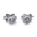  Orecchini Re Carlo- Brillanti 0,30ct. totali, G-VS1 oro 18kt. peso totale 1,80 gr