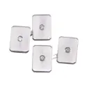 Gemelli - Brillanti 0,10ct, G-VS1 oro 18kt, peso totale 11gr
