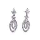 Orecchini - Brillanti 0,50 ct. G-VS1, oro 18kt. peso totale 2,60 gr.