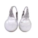 Orecchini perle scaramazze - Brillanti 0,10ct. G-VS1 oro 18kt. peso totale 10,90 gr