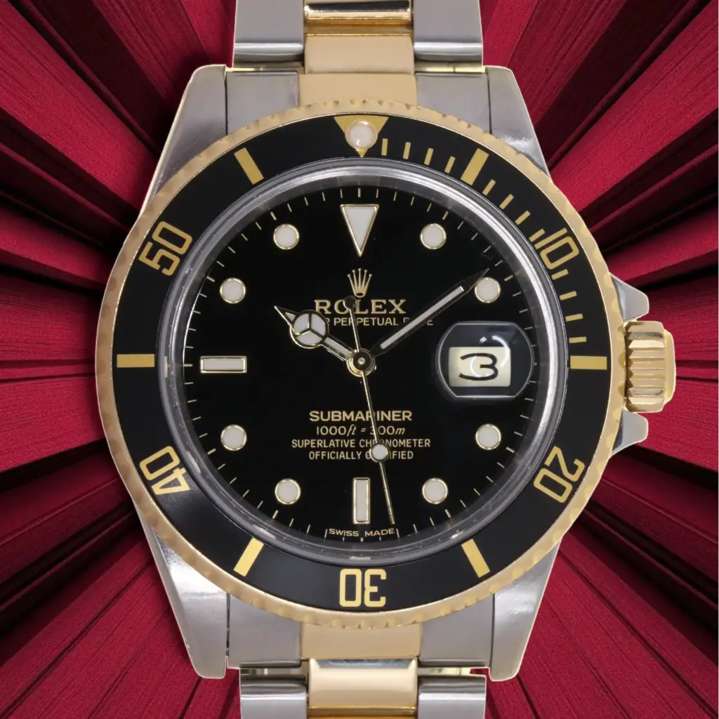 Rolex Submariner ref.16803 - Yellow gold and steel - our box and two-year warranty