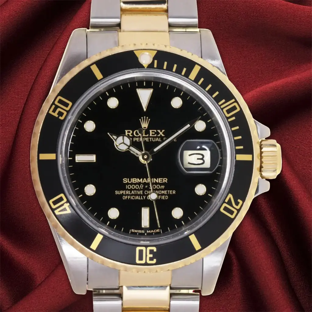 Rolex Submariner ref.16803 - Yellow gold and steel - our box and two-year warranty